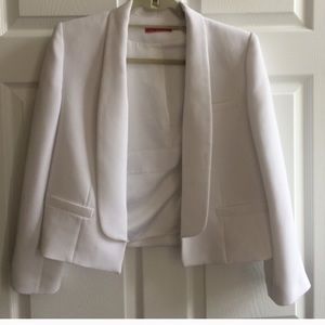 Alice & Olivia cropped blazer (white)